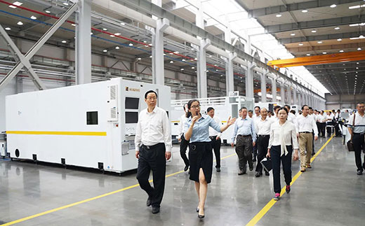 江苏省委常委、苏州市委书记蓝绍敏等向导调研9001cc金沙以诚为本智能