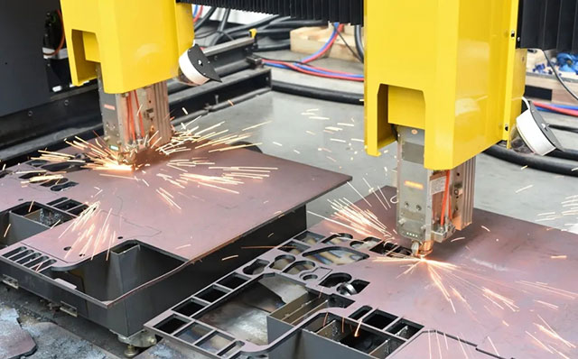 9001cc金沙以诚为本双头龙门激光切割机